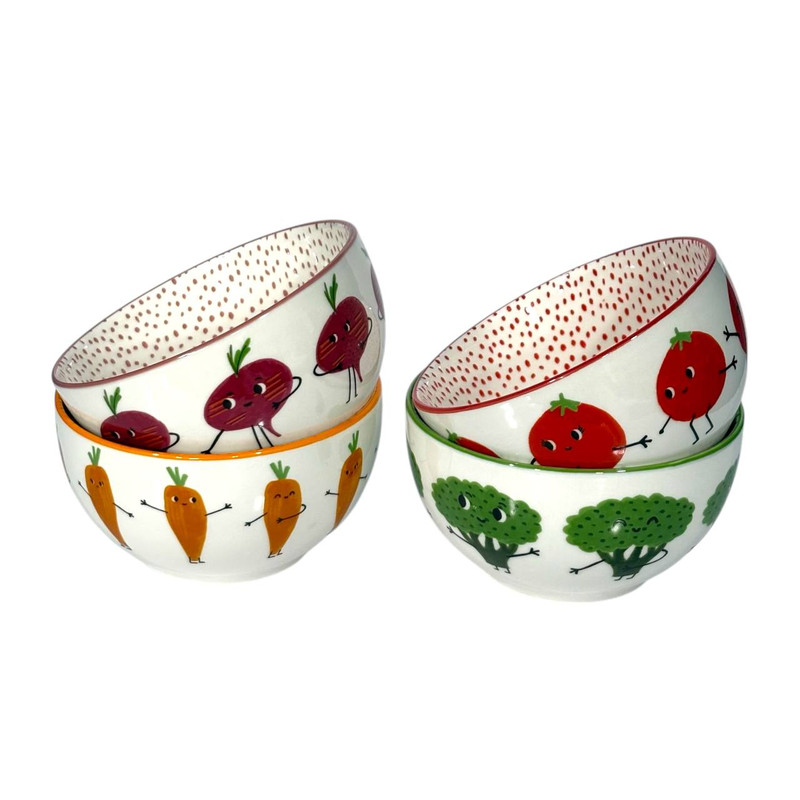 کاسه دنی هوم مدل سبزیجات مجموعه 4 عددی