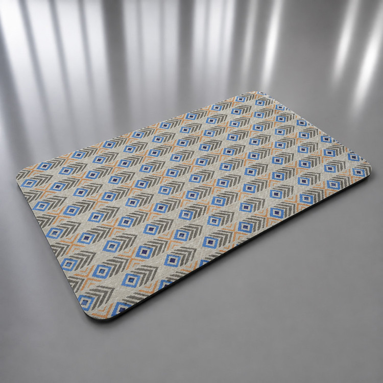 پادری ماهوت مدل چاپی طرح الماس و برگ سایز 78*48 سانتی متر کد PDB03 مناسب برای فضای داخلی و بیرونی