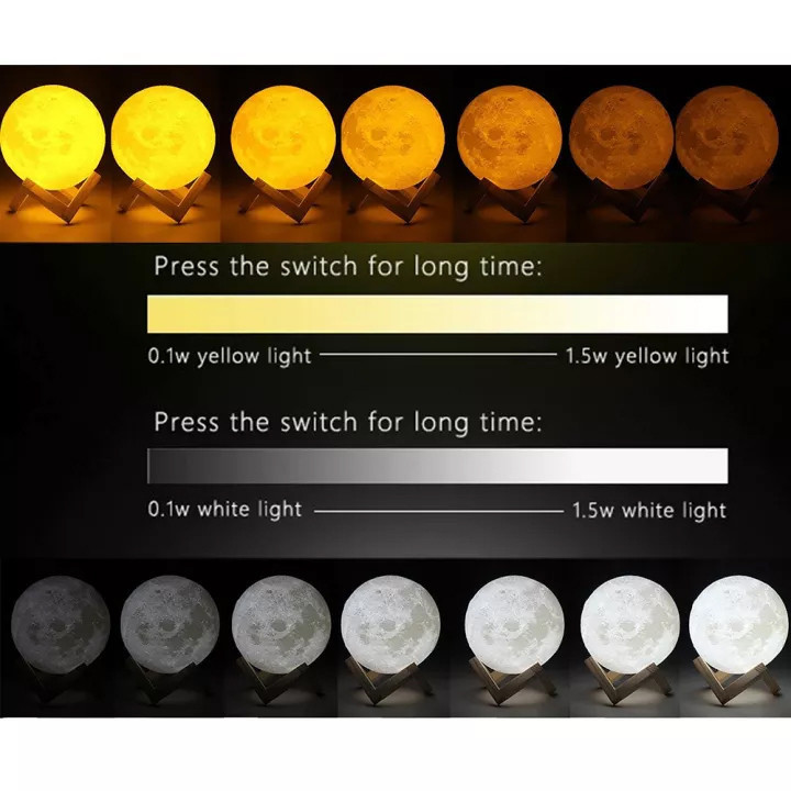چراغ خواب مدل MOON LIGHT 3D