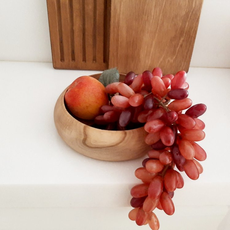 کاسه مدل چوبی طرح گردو کد 01