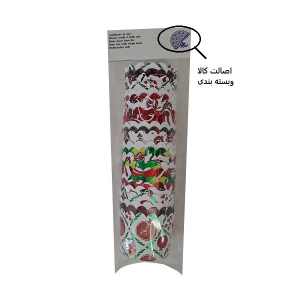 کپسول کاغذی کاپ کیک به گز مدل یلدایی طرح لیزری مجموعه 24 عددی