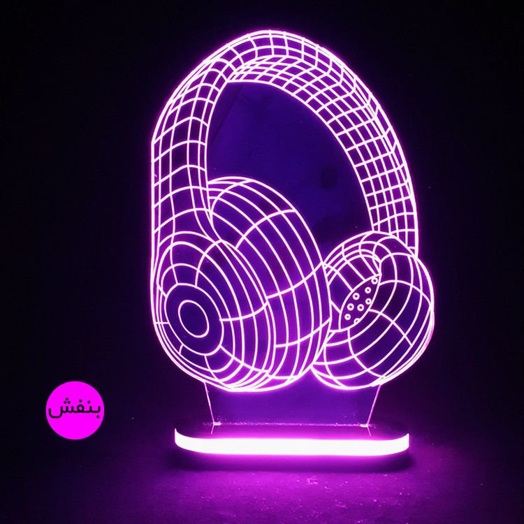 چراغ خواب طرح هدفون کد 5168