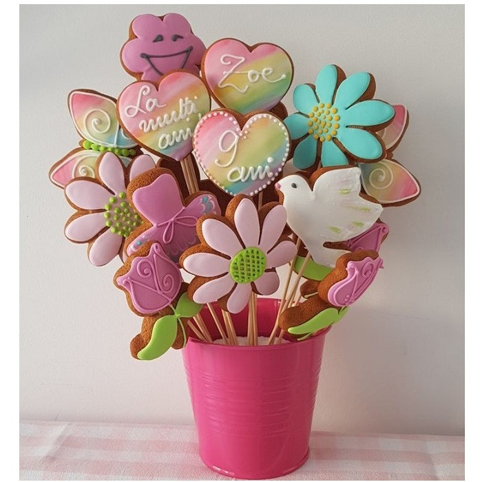 کاتر شیرینی پزی به گز مدل گل مینا مجموعه 4 عددی