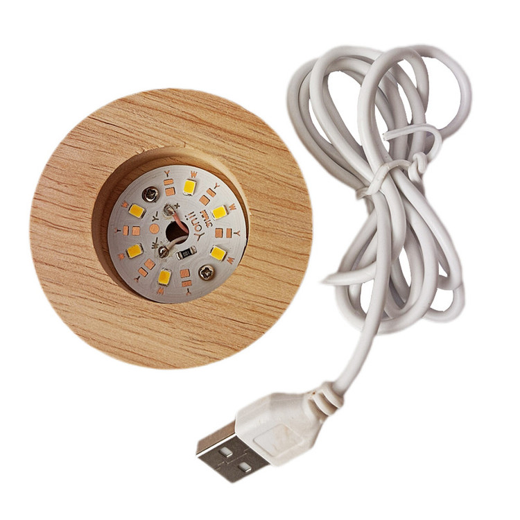 چراغ خواب رومیزی مدل گوی کریستال طرح دلفین و قلب کد 02