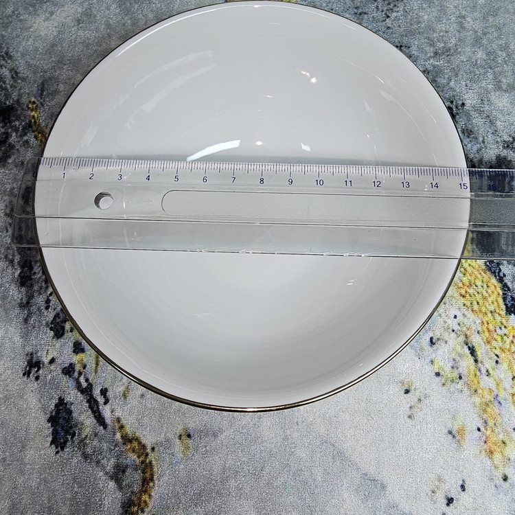 کاسه آبگوشت خوری مدل 6/5 خط طلا کد 360019 مجموعه 6 عددی
