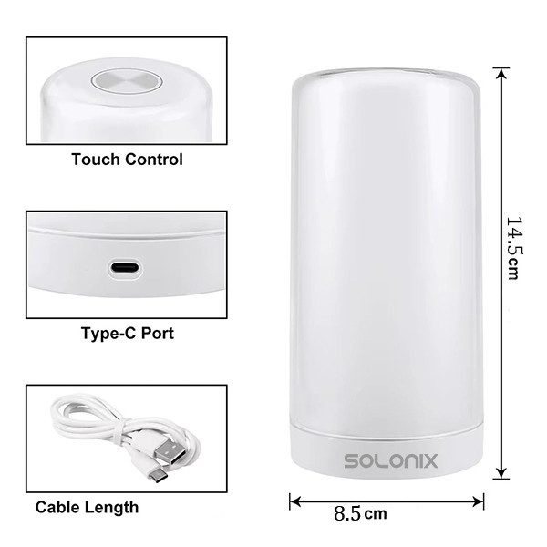 چراغ خواب سولونیکس مدل Touch Lamp کد c107