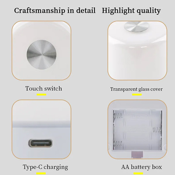 چراغ خواب سولونیکس مدل Touch Lamp کد c107