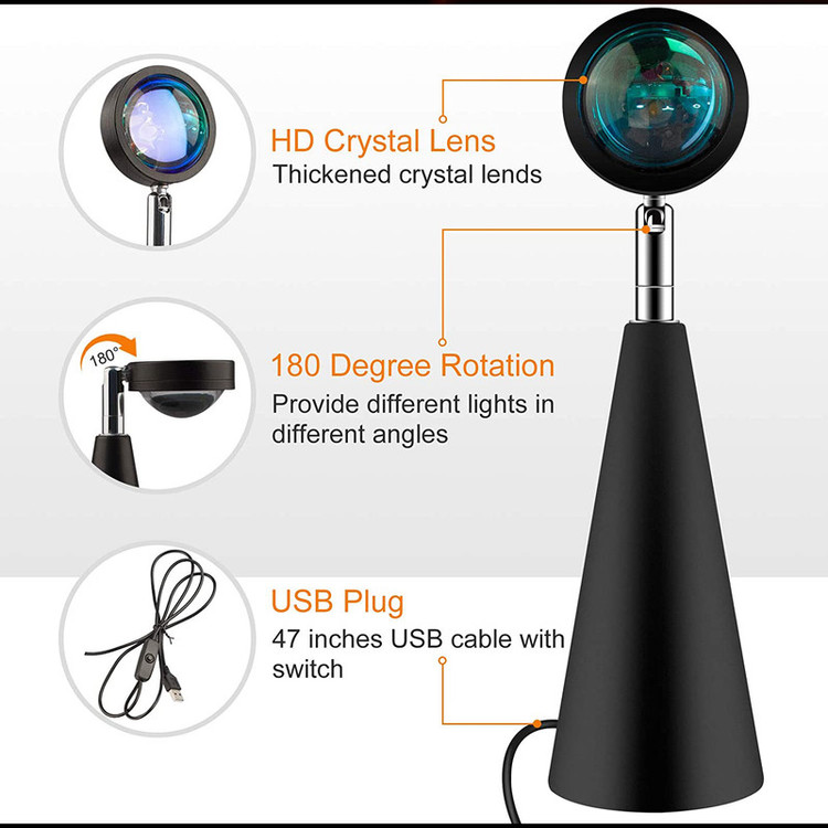 چراغ رومیزی مدل Rainbow Light R11