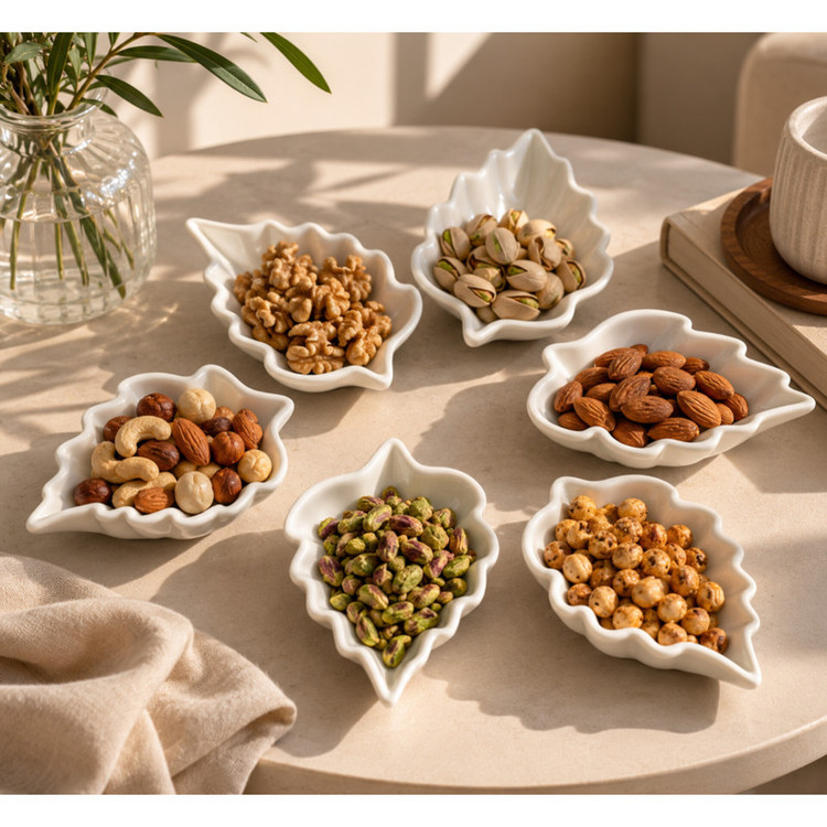 پیاله مدل برگ مجموعه 6 عددی