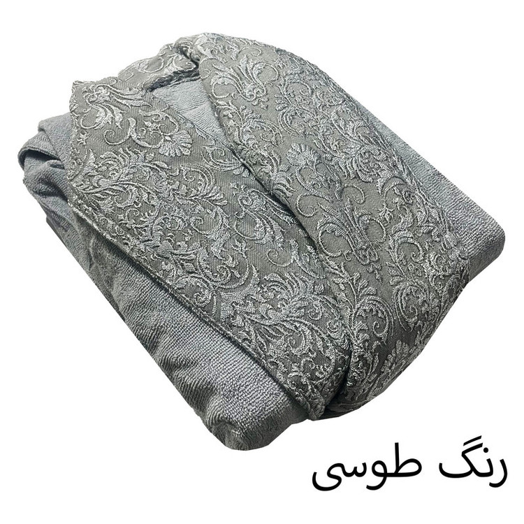 حوله پالتویی هنرمند مدل گیپور ابریشمی سایز ۱۳۵