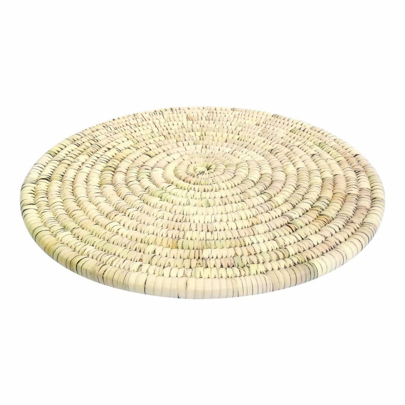 زیربشقابی و زیر قابلمه‌ای مدل حصیری کد 35cm