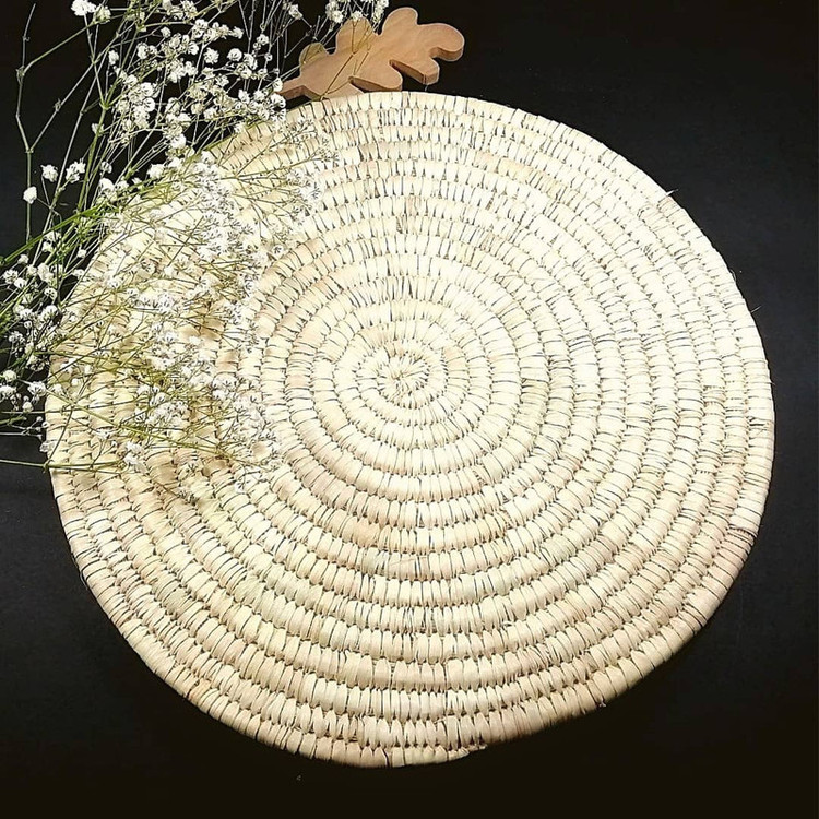 زیربشقابی و زیر قابلمهای مدل حصیری کد 35cm