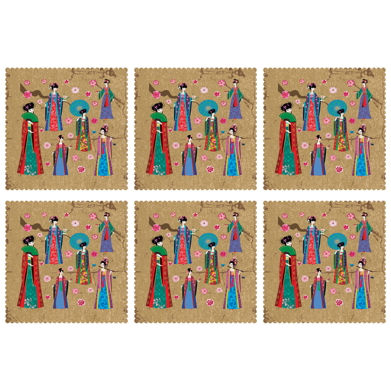 زیربشقابی مدل U1-42157 بسته 6 عددی