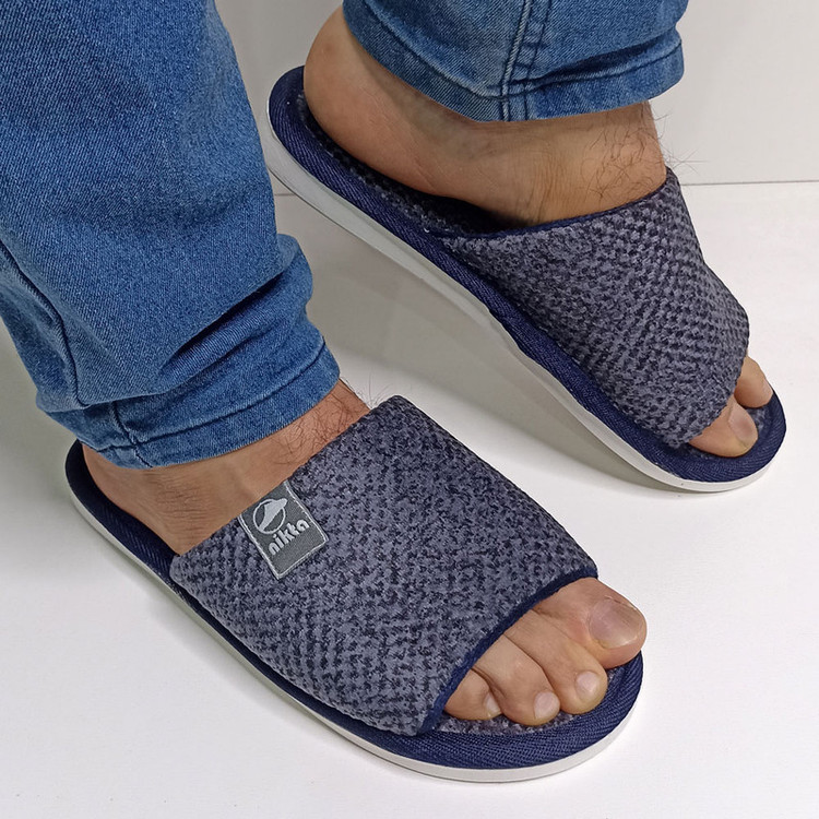 دمپایی حوله ای نیکتا مدل جلو باز 31-10000 کد 1585-DBE