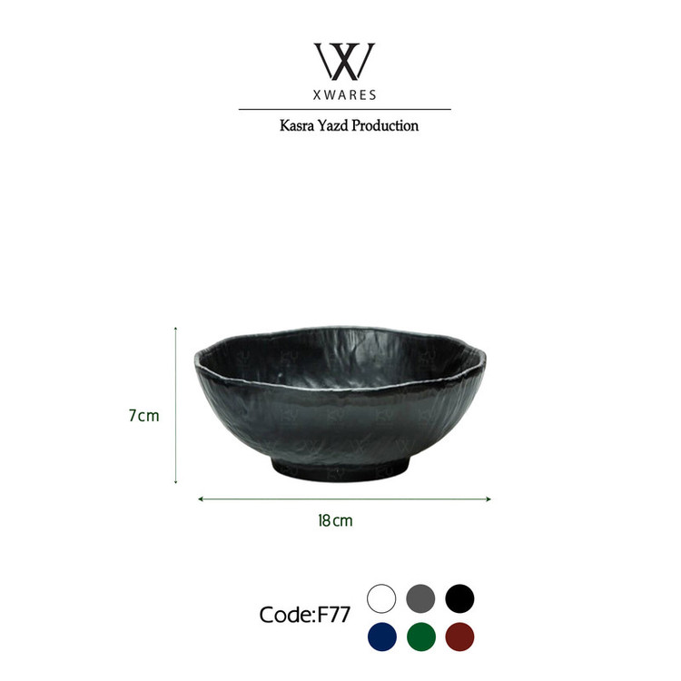 کاسه کباب ملامین کسری یزد مدل X.Wares بسته 2 عددی