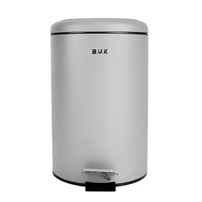 سطل زباله پدالی بی.وی.کی مدل بدنه فلزی آرام بند کد HS8330 گنجایش 12 لیتر