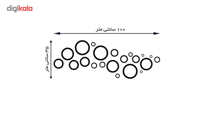 آینه پلکسی گلس پدیده شاپ مدل Bubbles