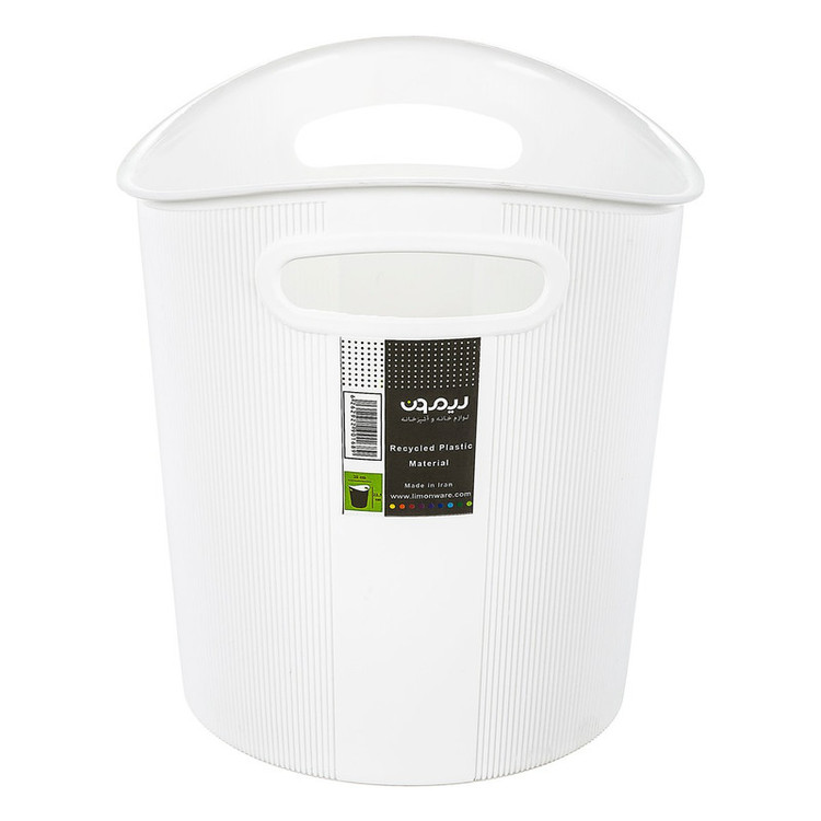 سطل زباله لیمون مدل شیاردار کد HS1410 گنجایش 3 لیتر