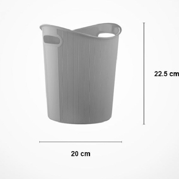سطل زباله لیمون مدل شیاردار کد HS1410 گنجایش 3 لیتر