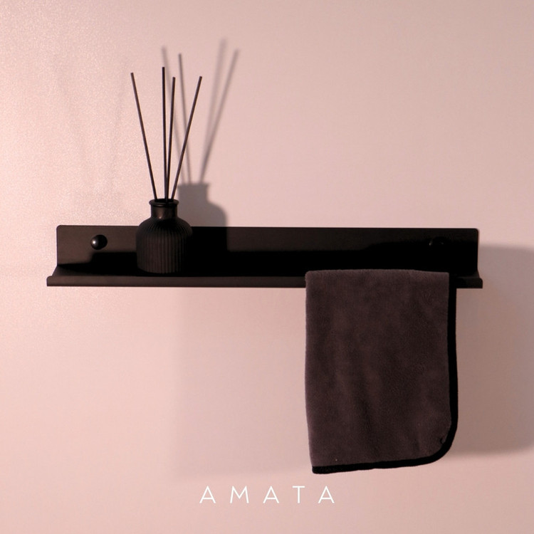 آویز حوله و شلف حمام آماتا مدل AMATA003