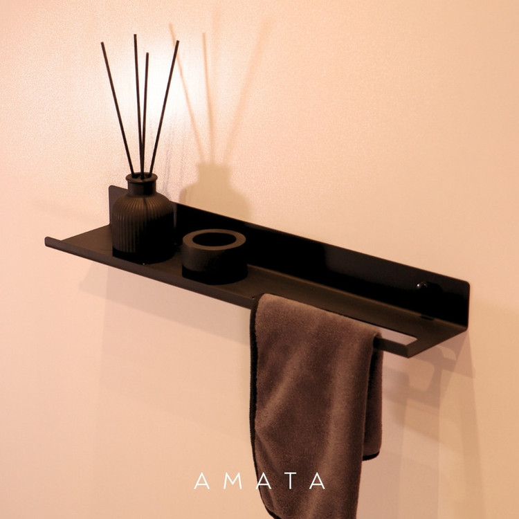 آویز حوله و شلف حمام آماتا مدل AMATA003