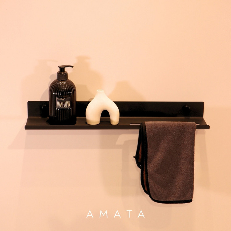 آویز حوله و شلف حمام آماتا مدل AMATA003