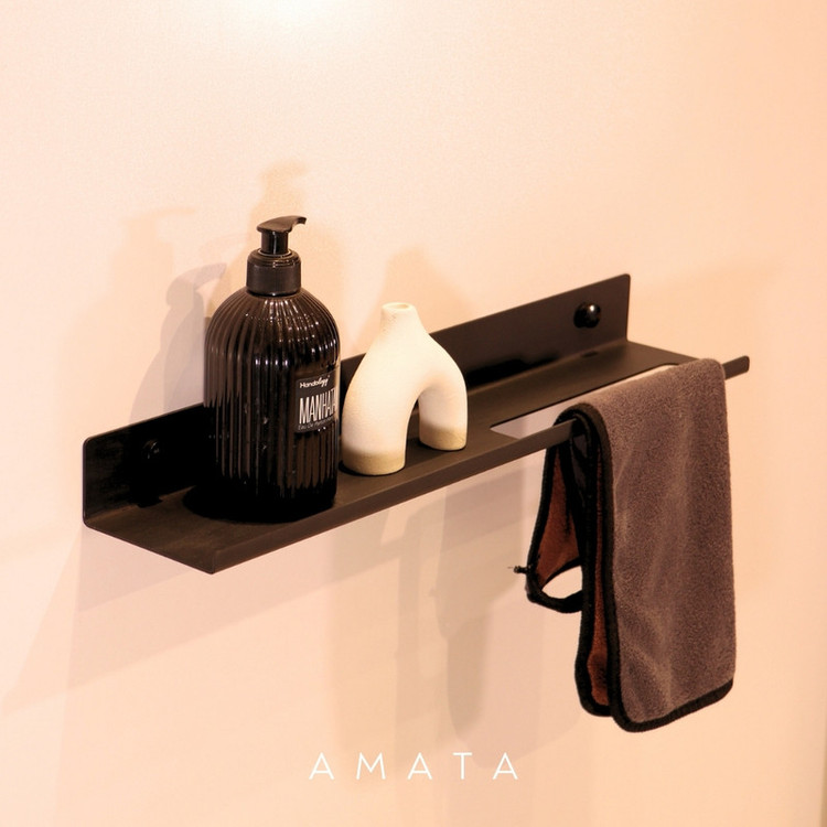 آویز حوله و شلف حمام آماتا مدل AMATA003