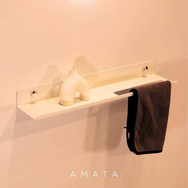 آویز حوله و شلف حمام آماتا مدل AMATA003