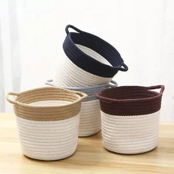 سطل زباله حصیر بافی مدل 077