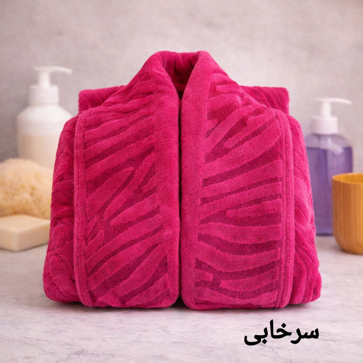 حوله پالتویی آقای کاریزما مدل موج سایز 125 سانتی متر مناسب محدوده قد 160 الی 185 سانتی متر