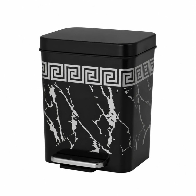 سطل زباله پدالی مدل ماربل  گنجایش 3 لیتر
