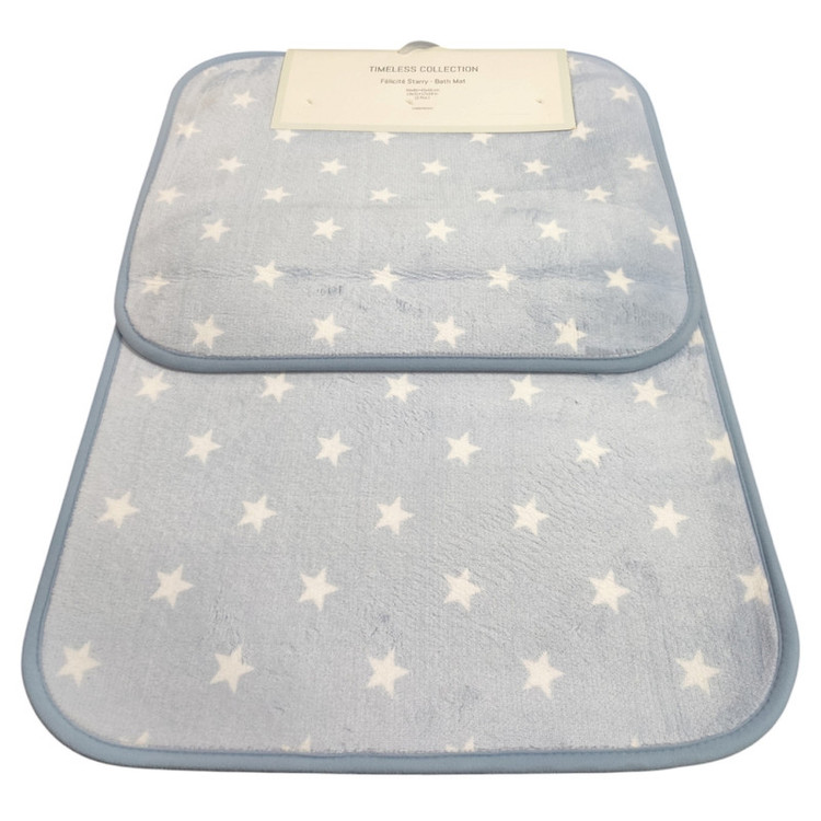 پادری مادام کوکو مدل Felisite Starry Mavi سایز 80x50 سانتیمتر مناسب برای فضای داخلی مجموعه دو عددی