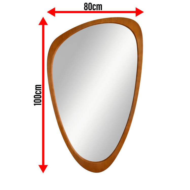 آینه دیواری الف مدل دفرمه اطلس کد 80-100