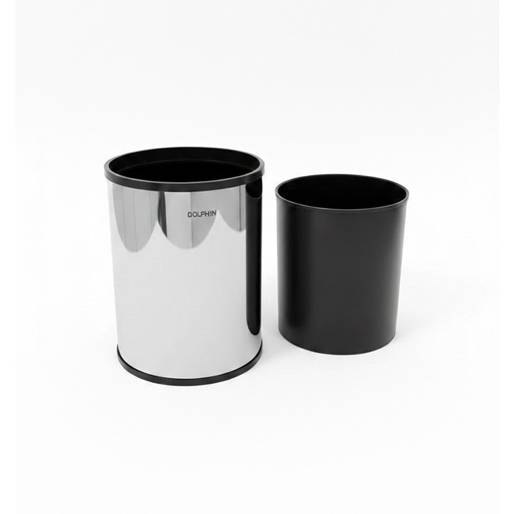 ست سطل زباله و فرچه دلفین مدل DRT-01