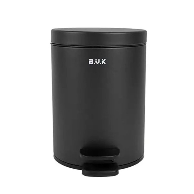 سطل زباله پدالی بی.وی.کی مدل بدنه فلزی آرام بند کد HS8330 گنجایش 5 لیتر