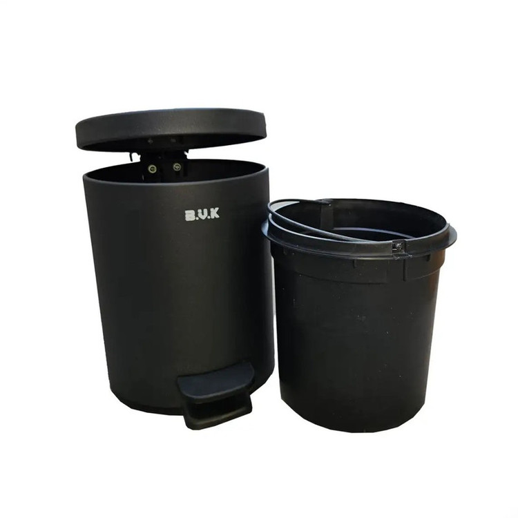 سطل زباله پدالی بی.وی.کی مدل بدنه فلزی آرام بند کد HS8330 گنجایش 5 لیتر
