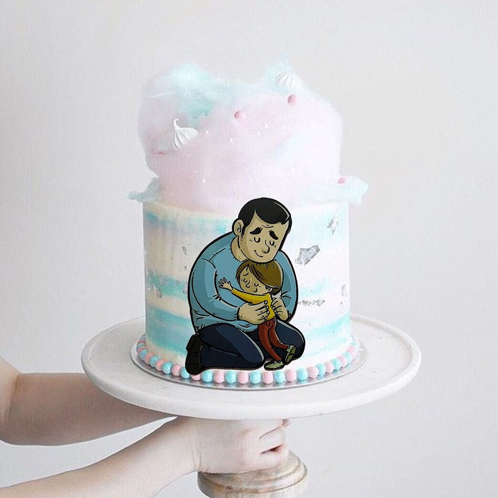 ابزار تزیین کیک به گز مدل Best Dad