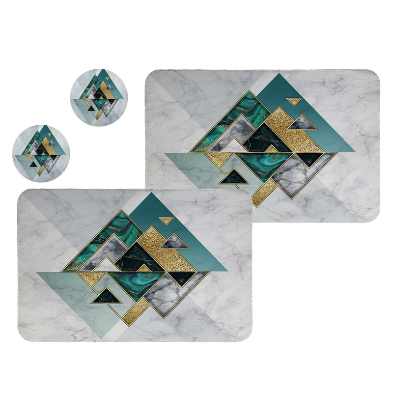 زیربشقابی طرح مدرن کد 8602 مجموعه 2عددی همراه زیرلیوانی