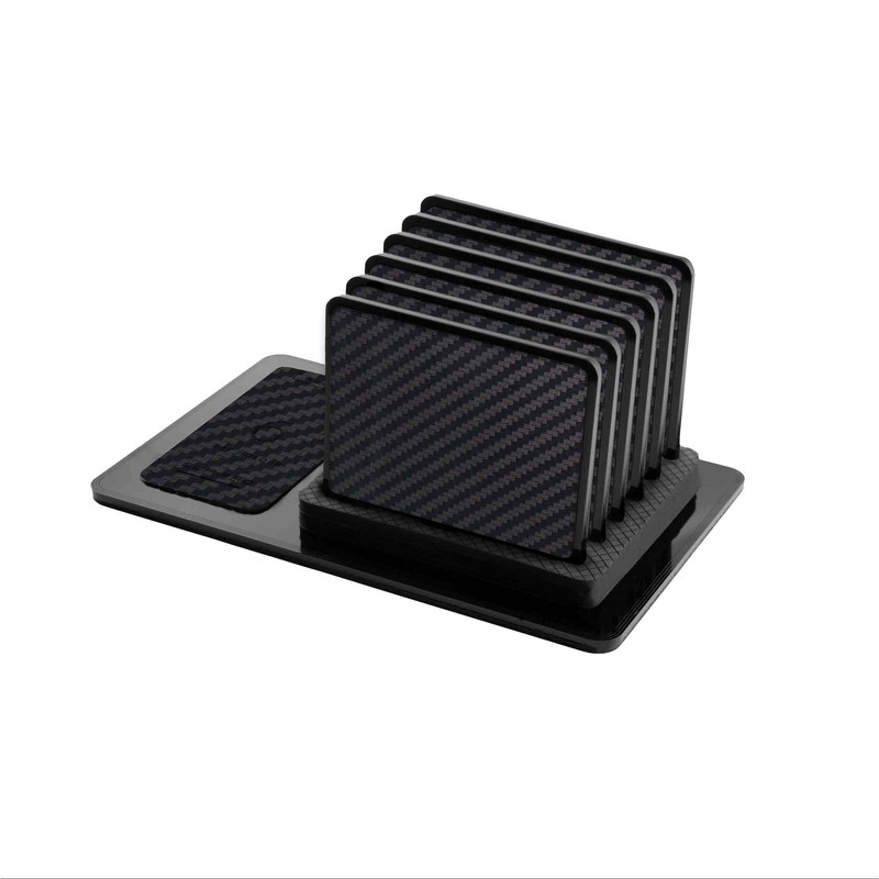 زیر لیوانی ماهوت مدل Carbon-Fiber بسته 6 عددی