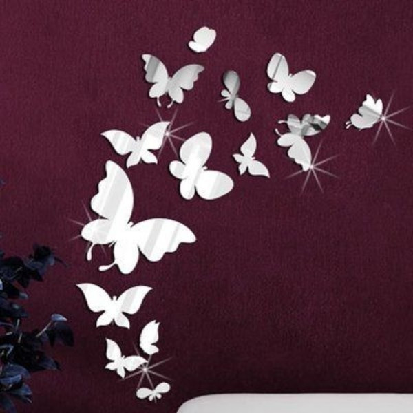آینه آماتیس مدل پروانه ها بسته 15 عددی