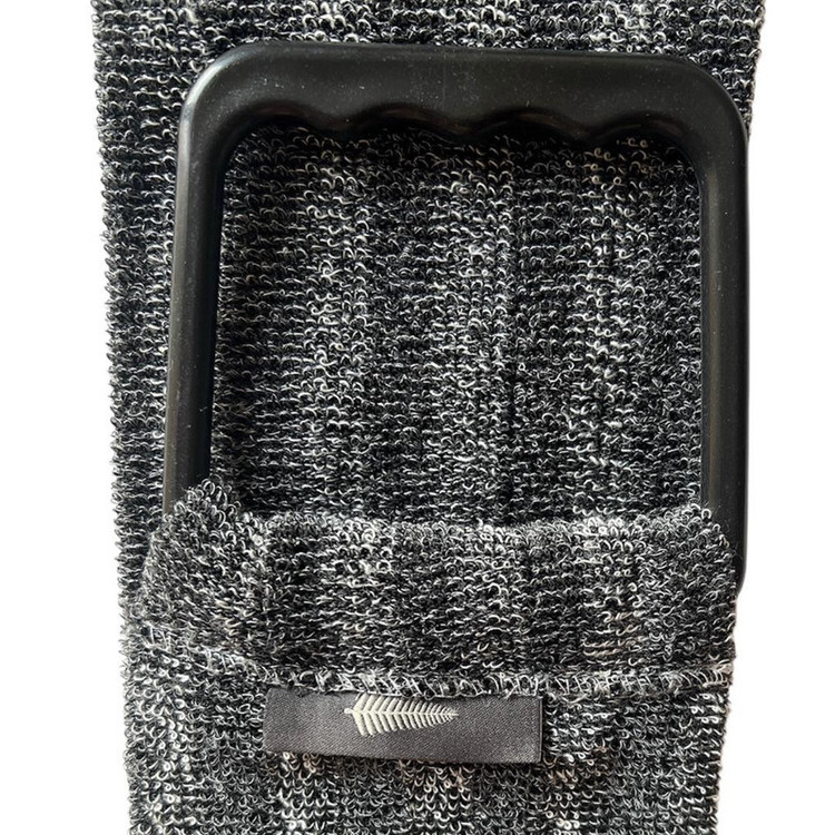 لیف ماساژ کارامل مدل CARBONIZED BAMBOO GLOVE بسته 2عددی
