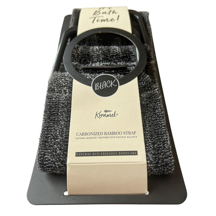 لیف ماساژ کارامل مدل CARBONIZED BAMBOO GLOVE بسته 2عددی