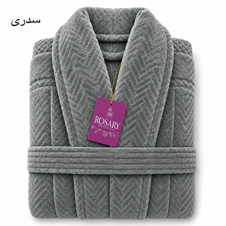 حوله پالتویی روزاری مدل تورال سایز 125×130 سانتی متر مناسب برای محدوده قد 165 تا 190 سانتی متر