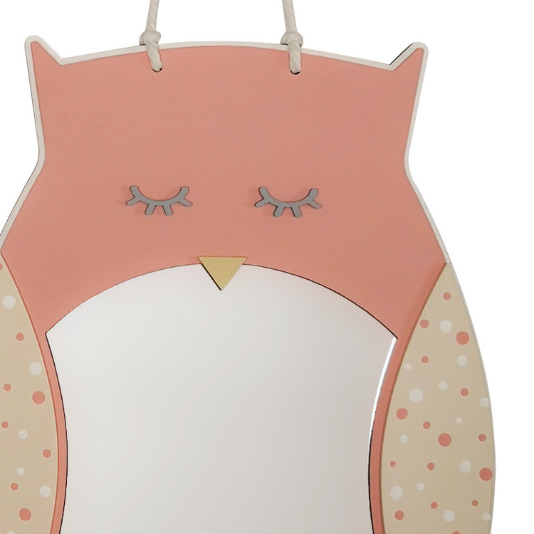 آینه دکوراتیو طرح جغد مدل MKids33D