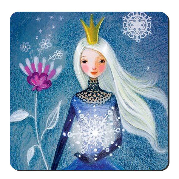 زیر لیوانی طرح شاهزاده خانم و قاصدک کد nzl33