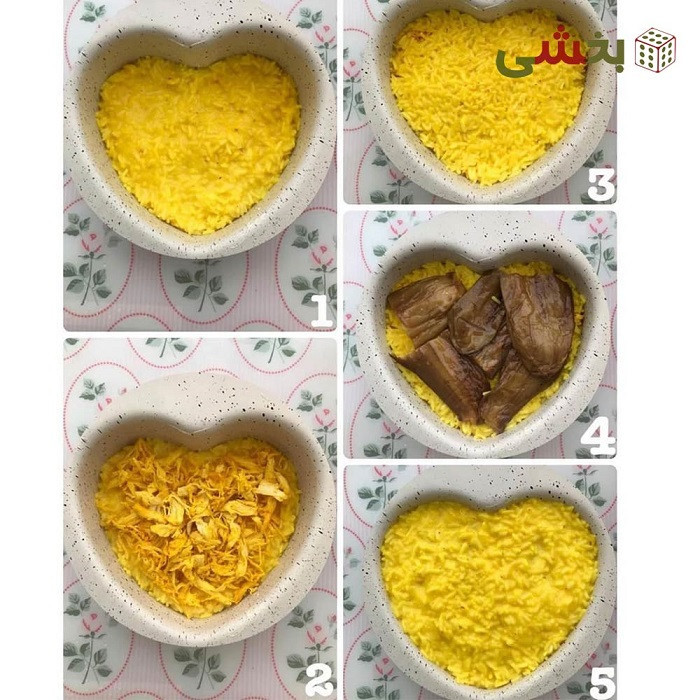 قالب کیک به گز مدل قلبی