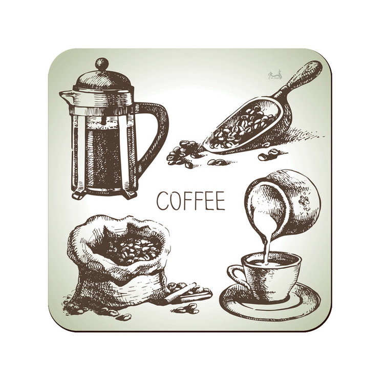زیر لیوانی لوکسینو مدل Coffee_11:11