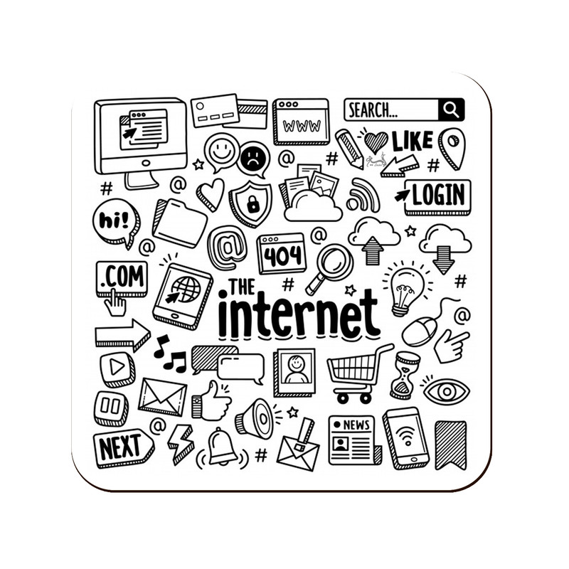 زیر لیوانی لوکسینو مدل It کد Internet_11:11