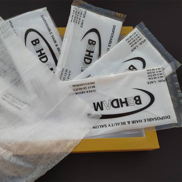 حوله یکبار مصرف بهدم مدل 50 سایز 80x40 سانتی متر بسته 100 عددی