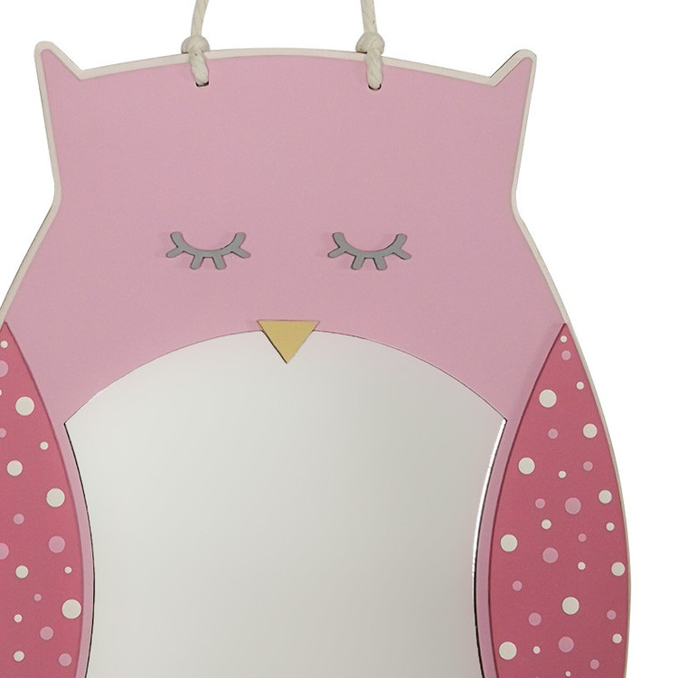 آینه دکوراتیو طرح جغد مدل MKids33A